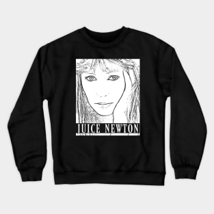 Juice Newton // White retro Crewneck Sweatshirt